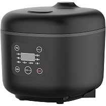 Amazon | 多機能炊飯器 3合 マイコン式 ブラック 一人暮らし 温度